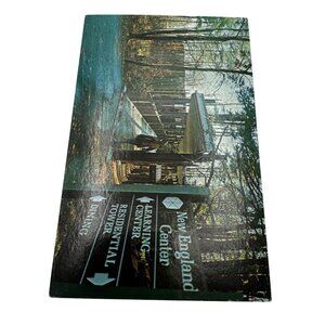 Vintage New England Center Postcard With Forest Path Scene